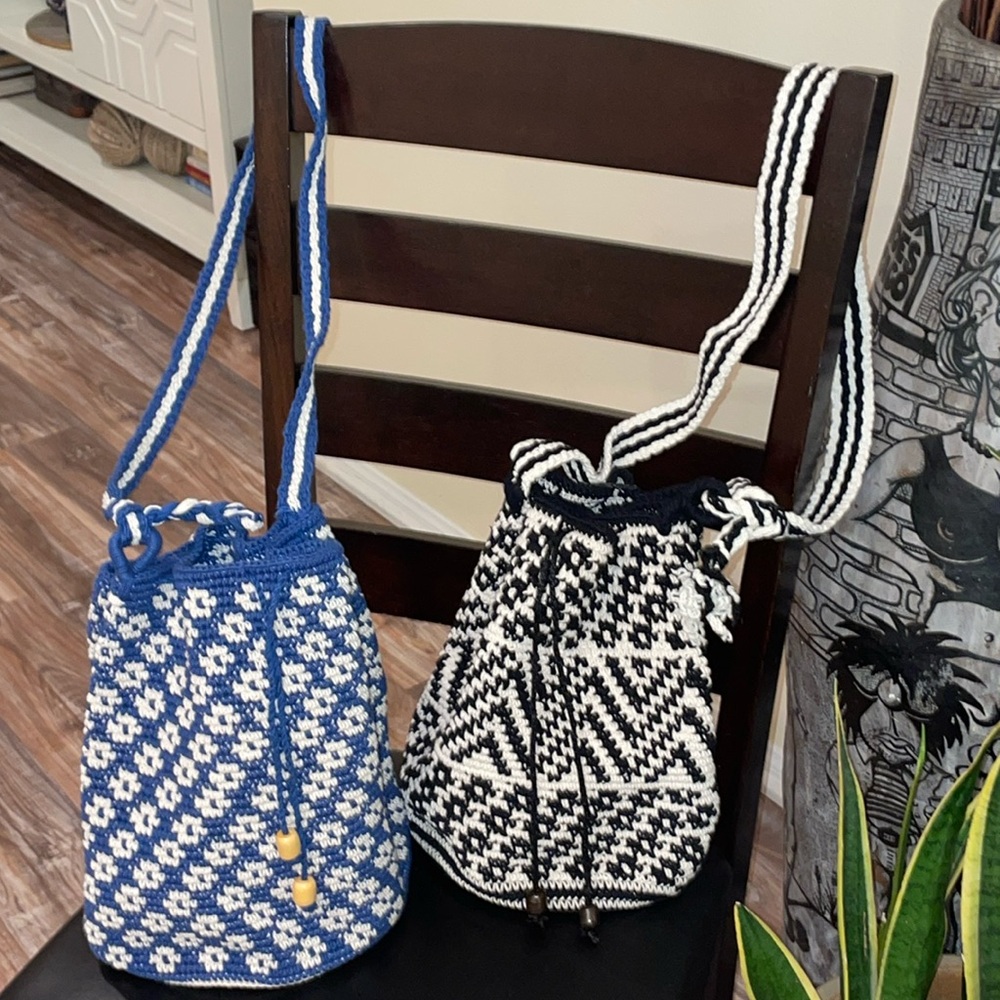 Bundle of 2 Handcrafted Potli Drawstring Bags
